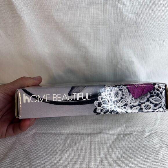 Home Beautiful NEW Orchid Splendor Oval Candy Dish Trinket Bowl Gold Rim - Picture 11 of 11